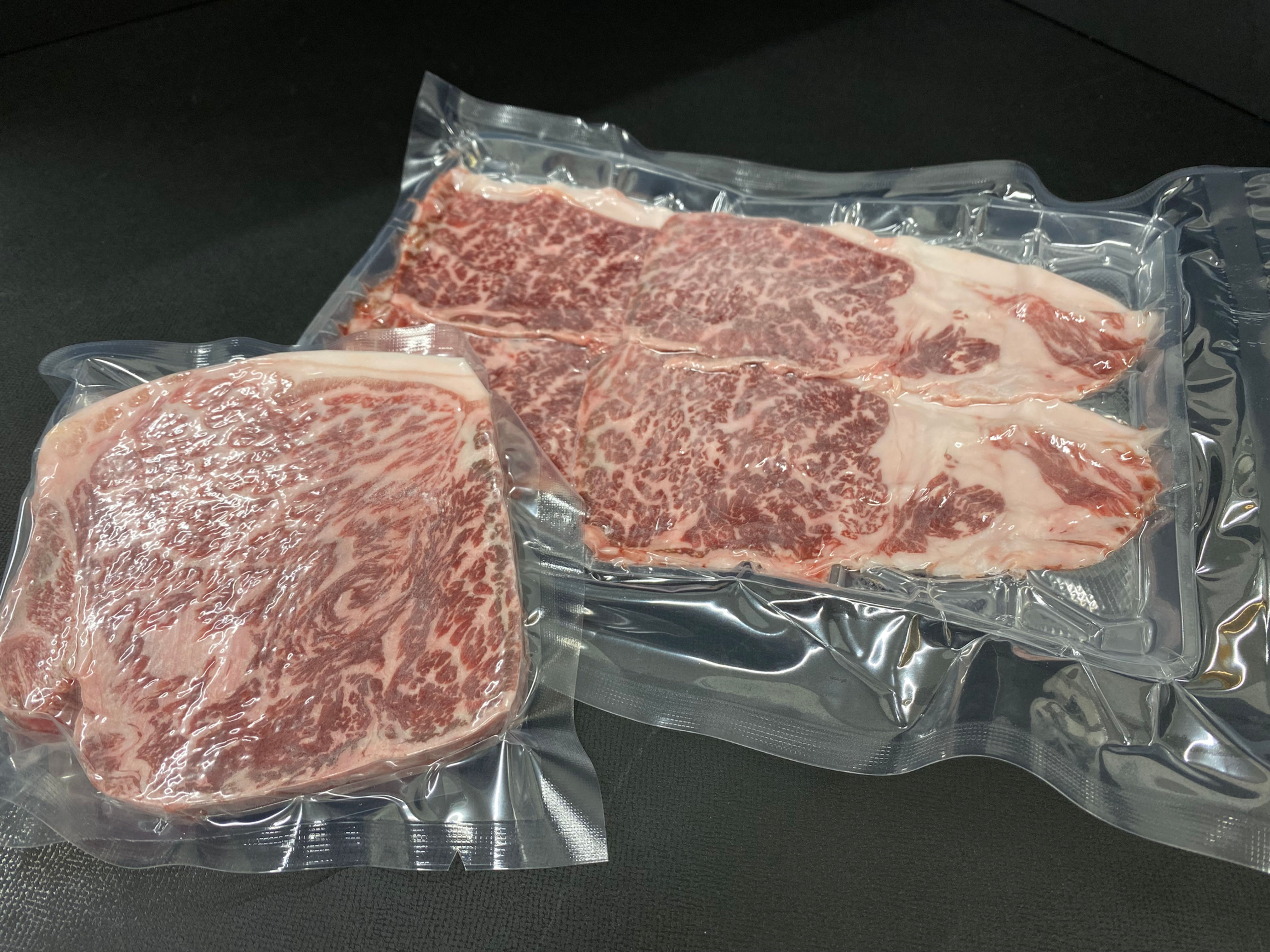 八雲牛 サーロインハーフカットステーキ100g・スライス100gセット