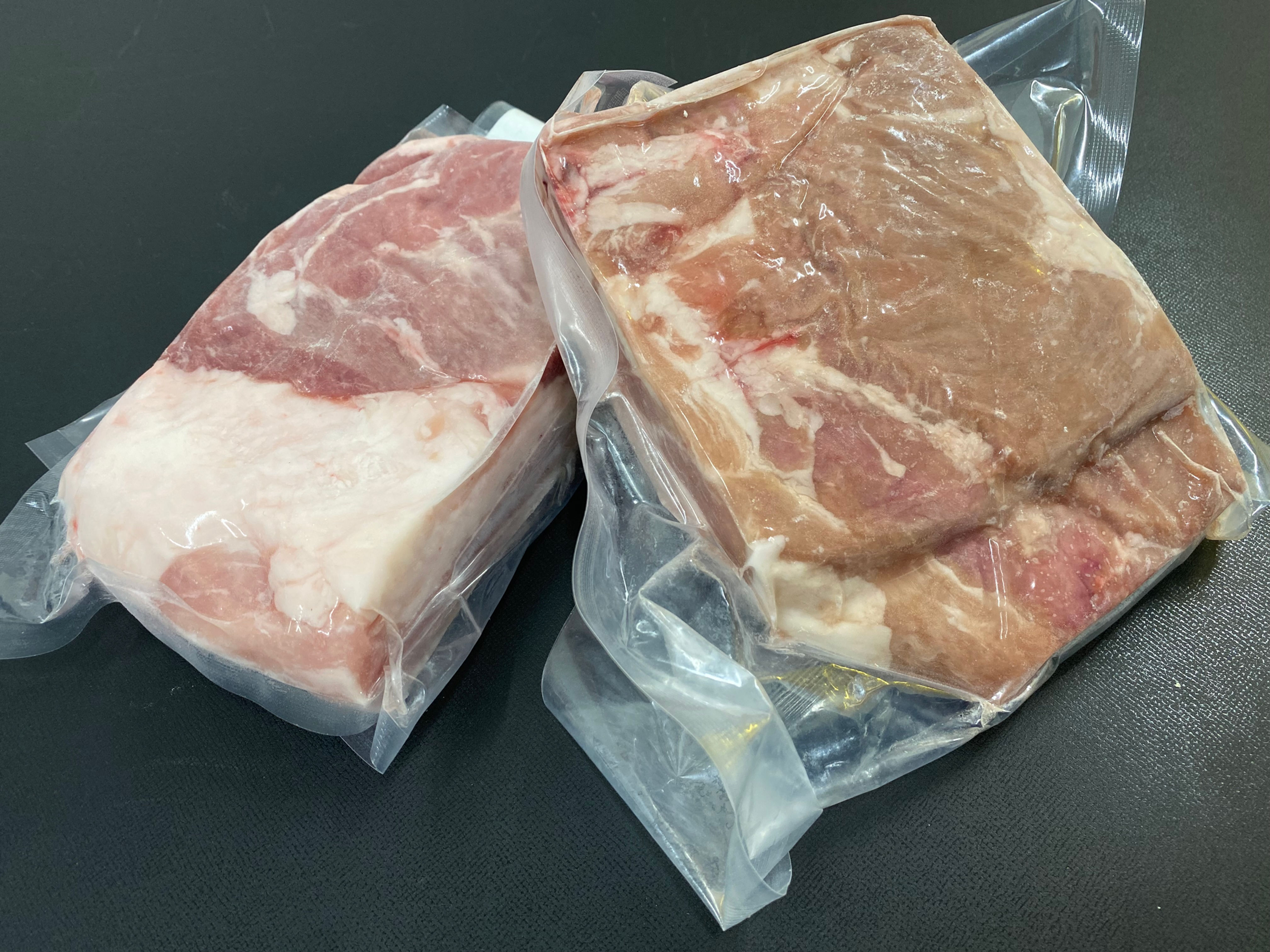 ★家計応援★北海道産豚バラ山ブロック500g