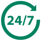 Request can be submitted 24 X 7