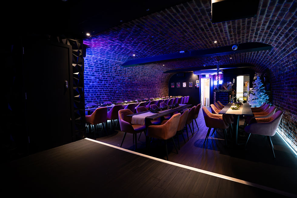 Eye-level view of a cocktail-making workshop at Bijou