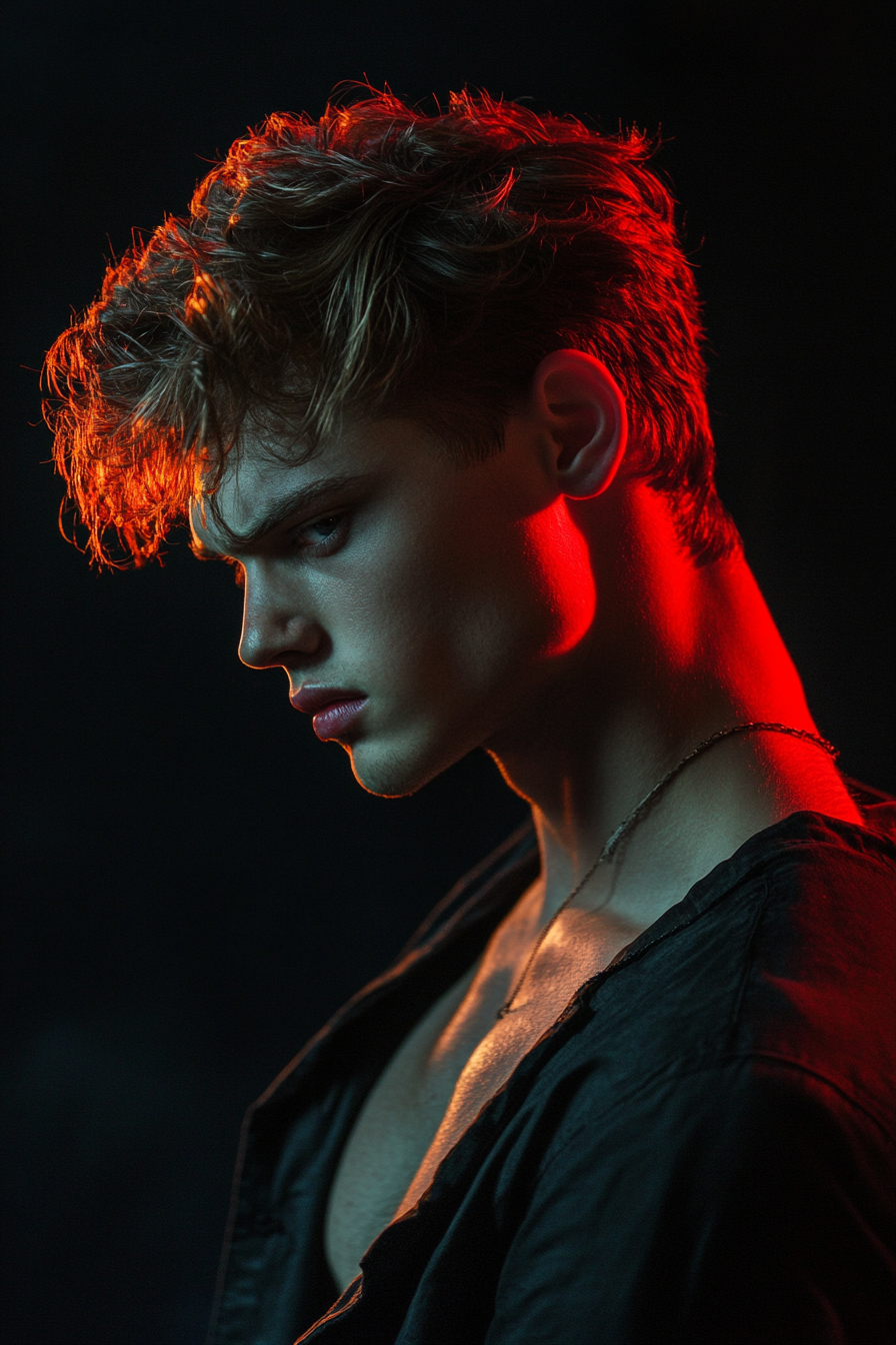 u9644888796_a_male_model_looking_down_powerful_black_backgrou_e89faac2-a29f-493e-b4ef-4b50