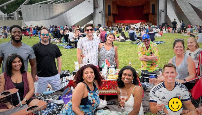 Grant Park group outing in Chicago