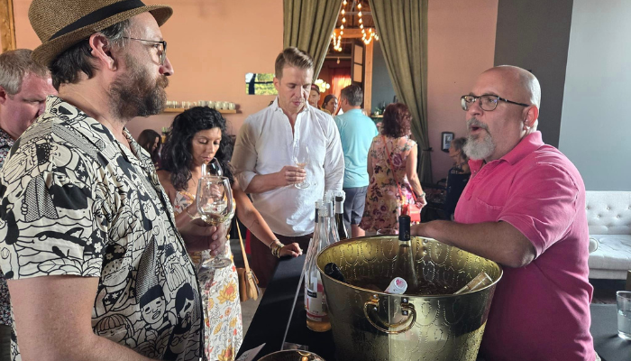 Social event wine tasting for Birch Road members