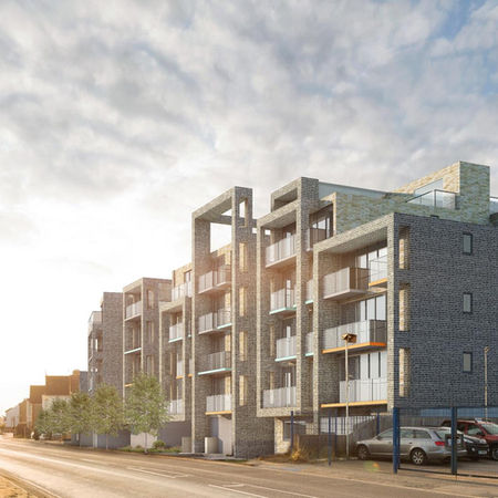 Front elevation of Albion Street residential development
