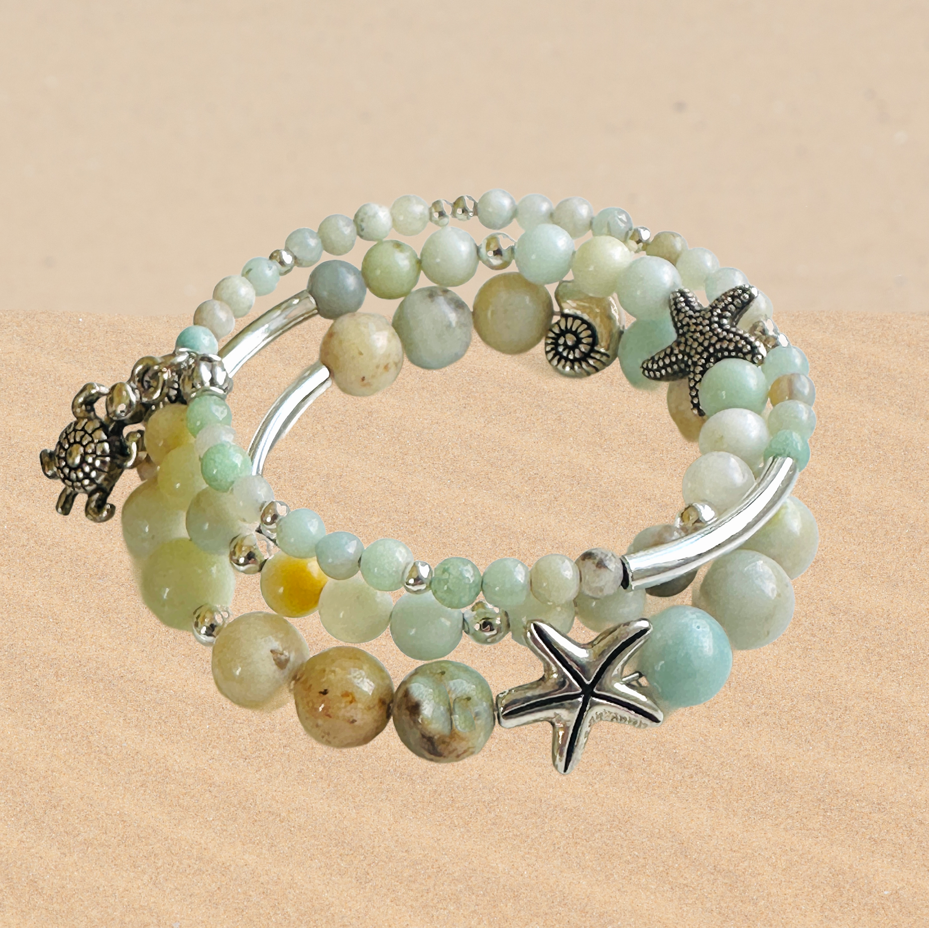 Sea & Sand wrap bracelet