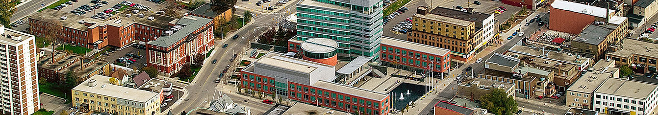 Downtown Kitchener City Hall Aerial