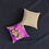 Thumbnail: Blondie Retro Graphic Square Pillow - "Don't Leave Me Hanging on the Telephone"