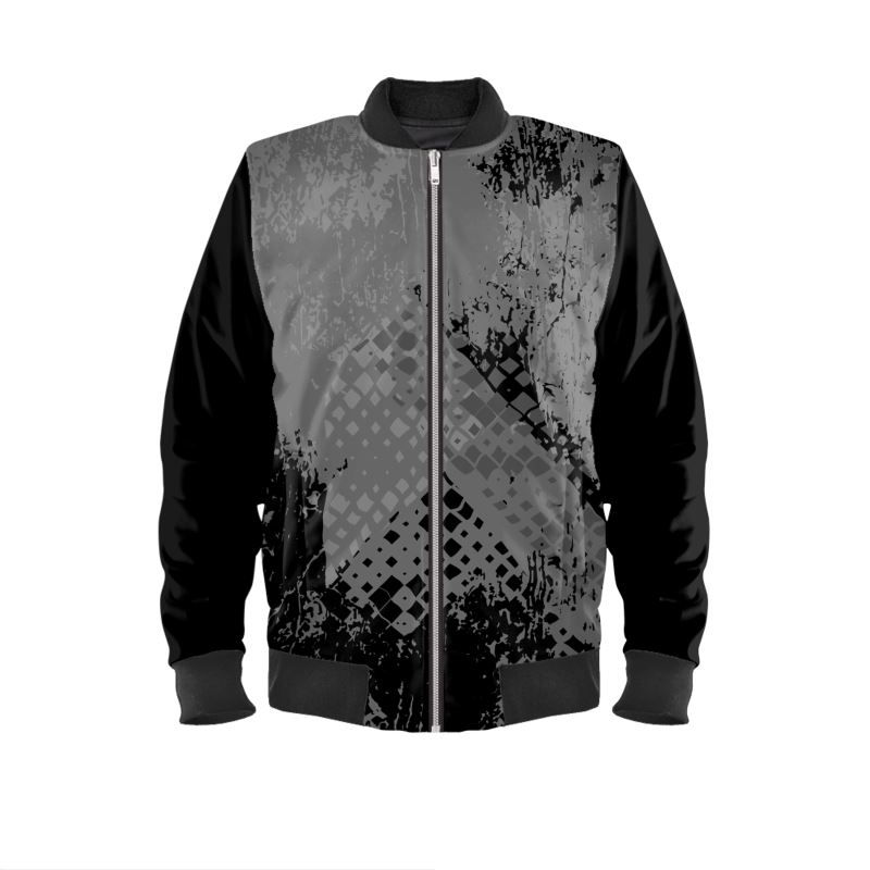 SimiShoo Grunge 80's Retro Velvet Bomber Jacket