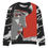 Thumbnail: Pulp Fiction Red & Grey Knitted crew neck sweater