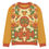 Thumbnail: Love & Peace Retro Knitted crew neck sweater Yellow