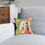 Thumbnail: Blondie Retro Summer Vibes Square Pillow - 'In The Sun' Decorative Cushion