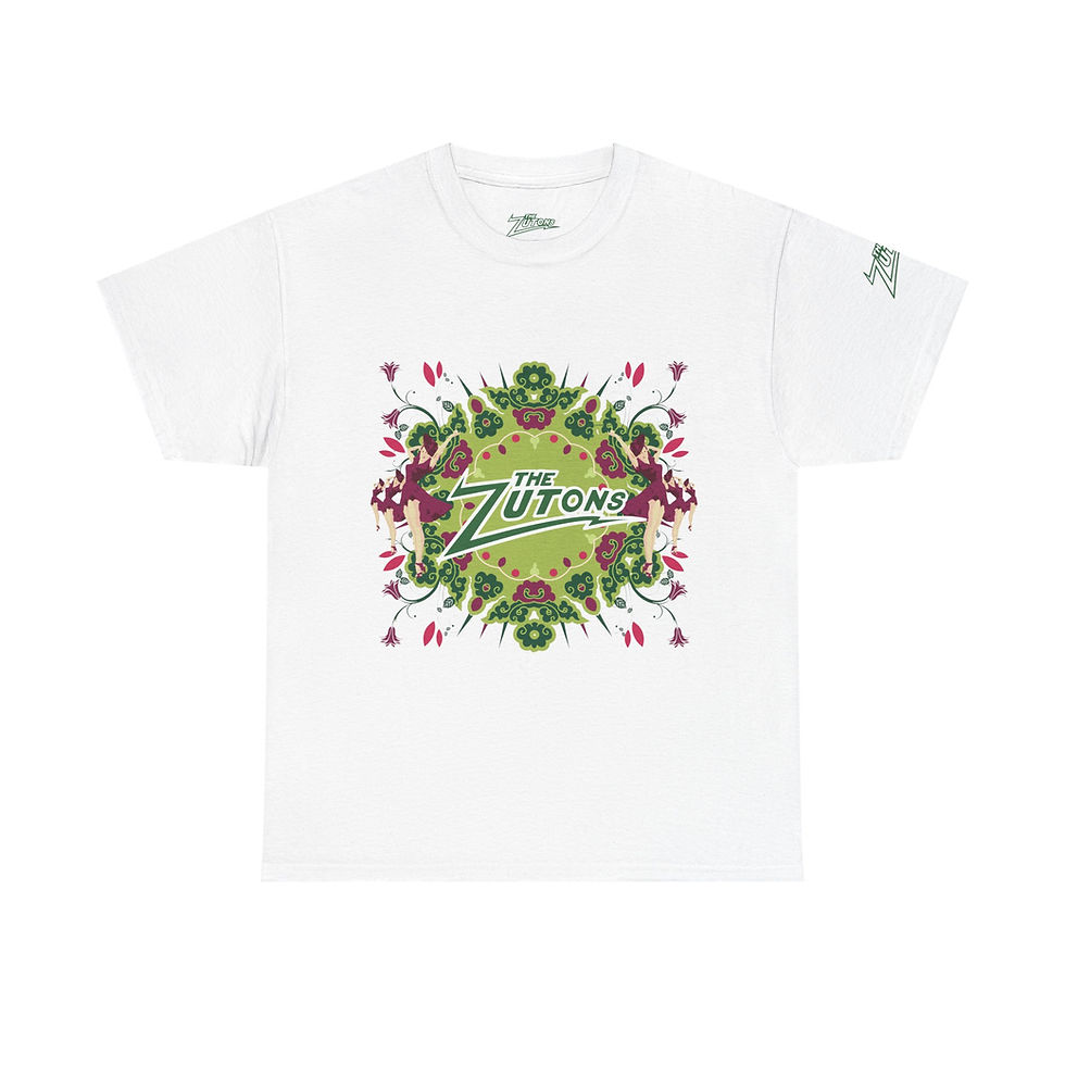 Thumbnail: The Zutons Green Graphic Unisex Heavy Cotton Tee