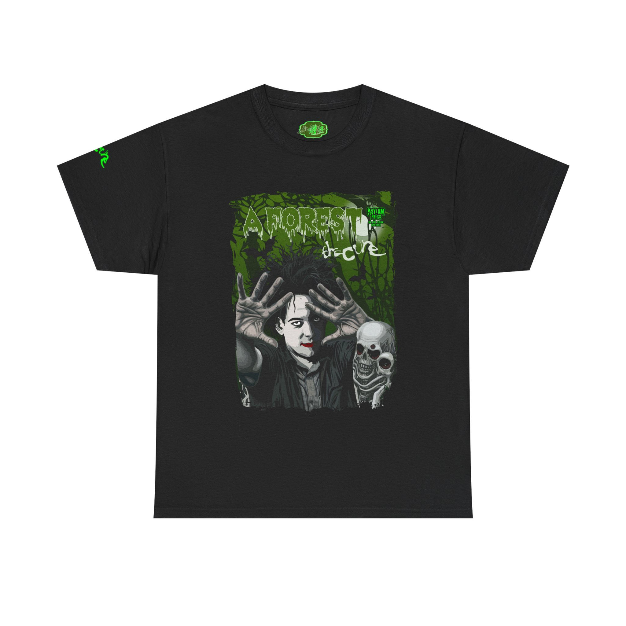 The Cure A Forest Illustrated Art Unisex Heavy Cotton Tee