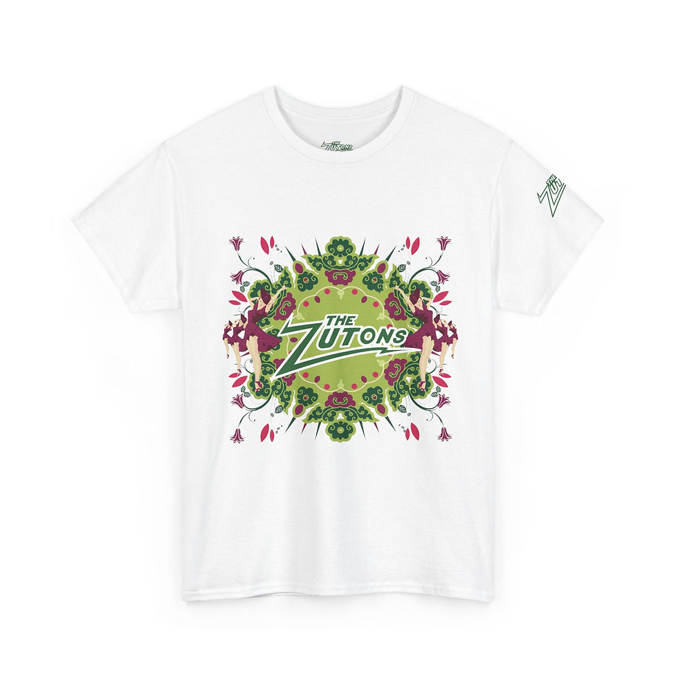 Thumbnail: The Zutons Green Graphic Unisex Heavy Cotton Tee