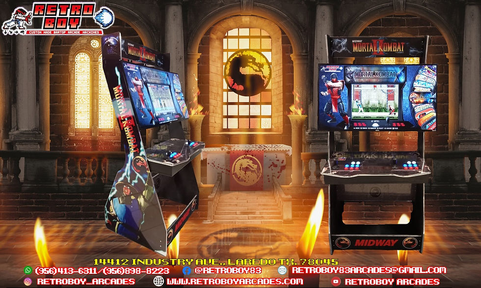 32” to 42” Mortal Kombat II Full Size Buildable Arcade