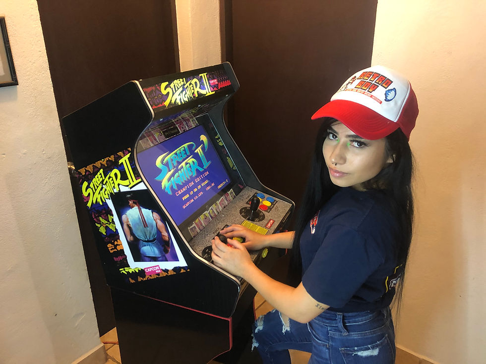 Thumbnail: 19"/21" Street Fighter II Bartop Arcade with Matching Stand & up to 36,000 games