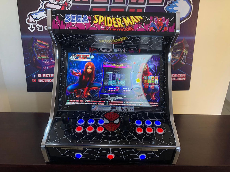 Thumbnail: 19"/21" Spiderman Bartop Arcade with with Hypermax - 36,000 Games