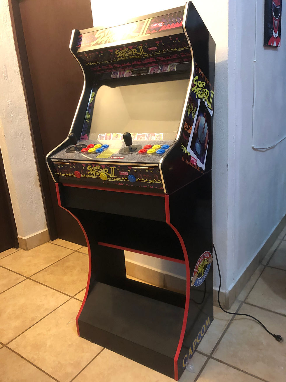 Thumbnail: 19"/21" Street Fighter II Bartop Arcade with Matching Stand & up to 36,000 games
