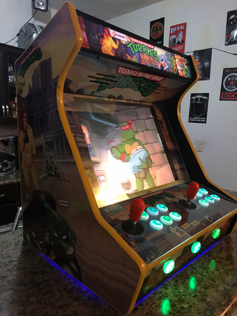 Thumbnail: 19"/21" Ninja Turtles Bartop Arcade with Hypermax - 36,000 Games