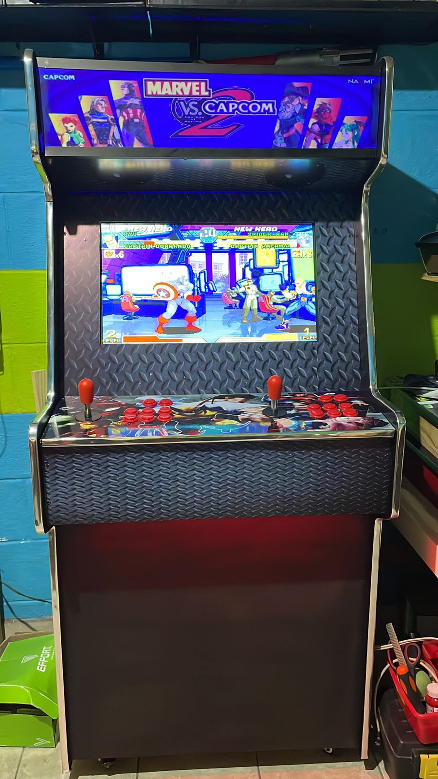 Thumbnail: 19” MARVEL VS CAPCOM 2 Full Size Arcade Machine with new 2022 Hypermax PC
