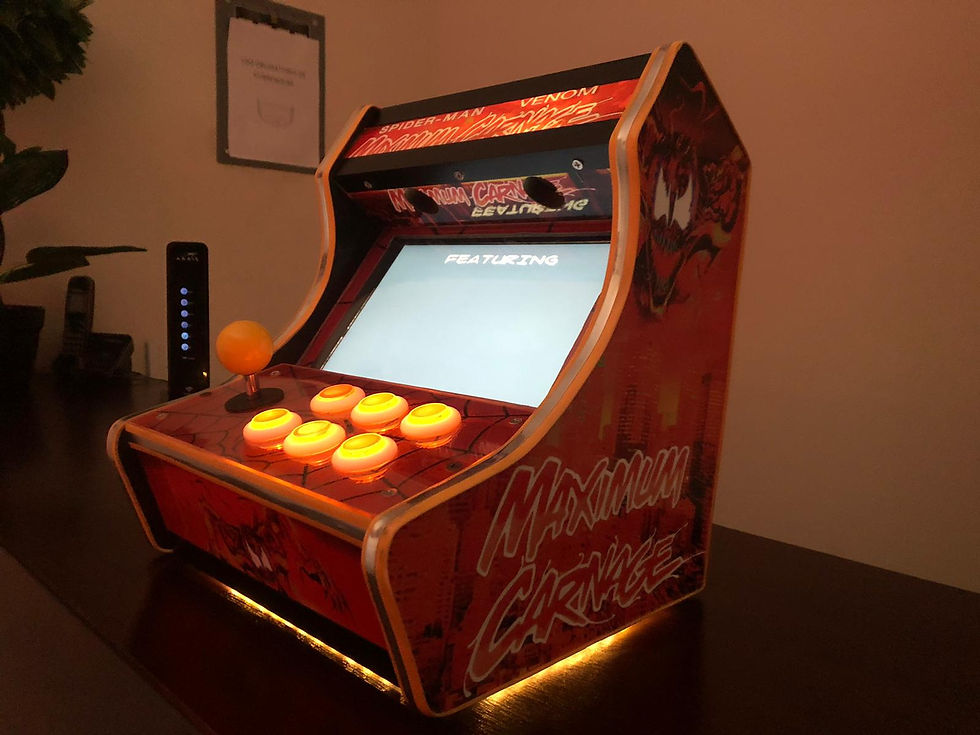 Thumbnail: 10” SPIDER-MAN  VENOM MAXIMUM CARNAGE Mini Arcade Machine, Batocera & 10000games