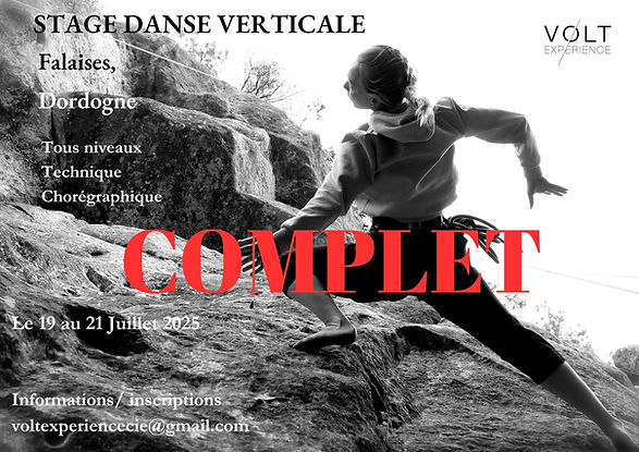 STAGE JUILLET 2025 / COMPLET