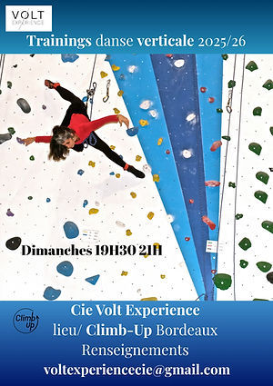 reprise des cours de danse verticale à Bordeaux , Climb Up / Cie Volt Experience