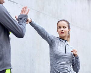 Woman doing Self Defense