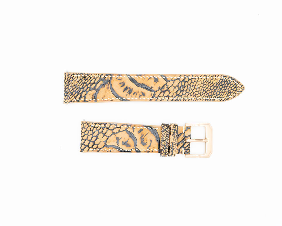 Thumbnail: Limited Edition Ostrich Leg Leather Watch Strap
