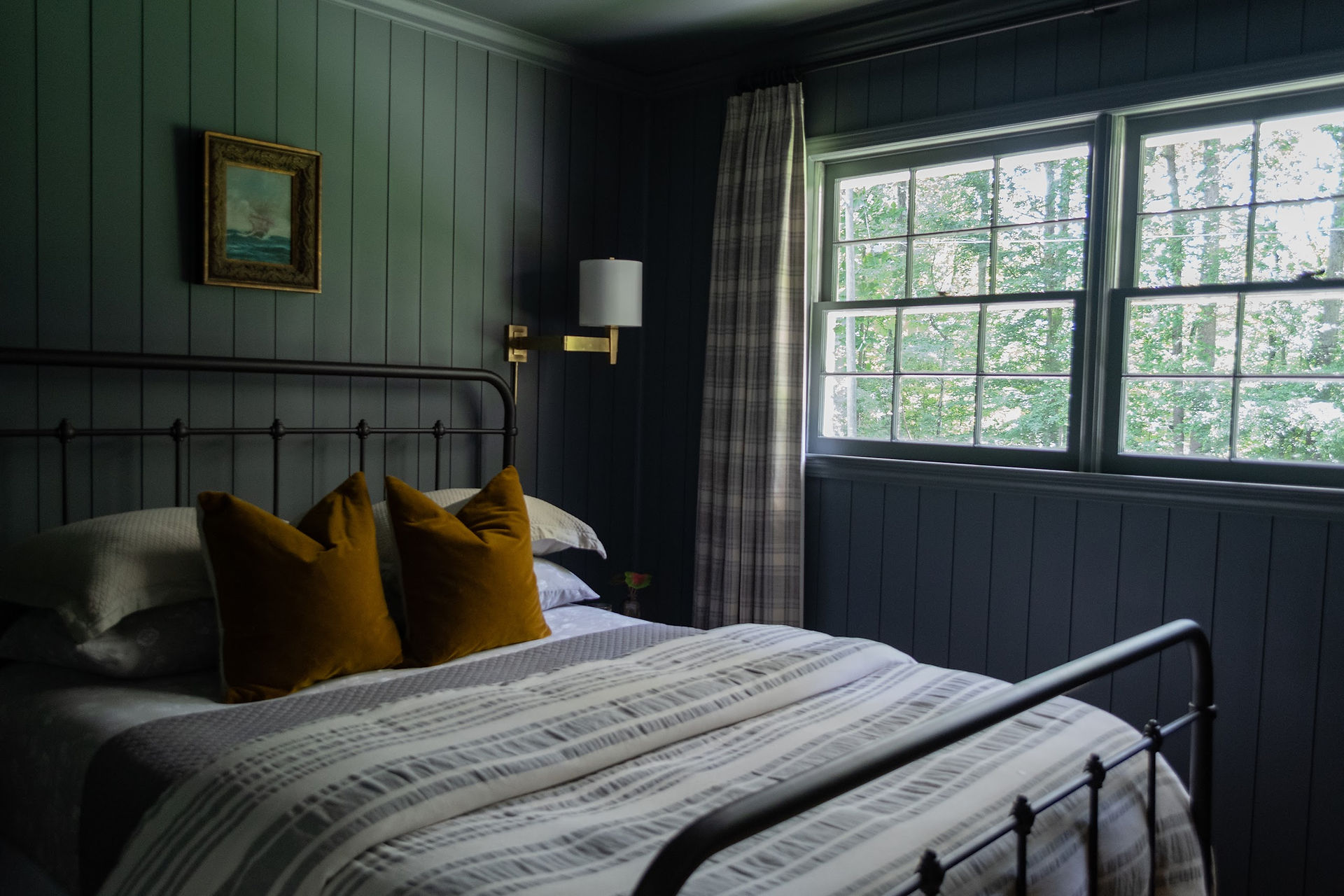 interior design paint colors dark moody room painted farrow and ball Down Pipe