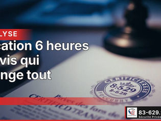 SSIAP, des vacations de 6h minimum pour les agents !