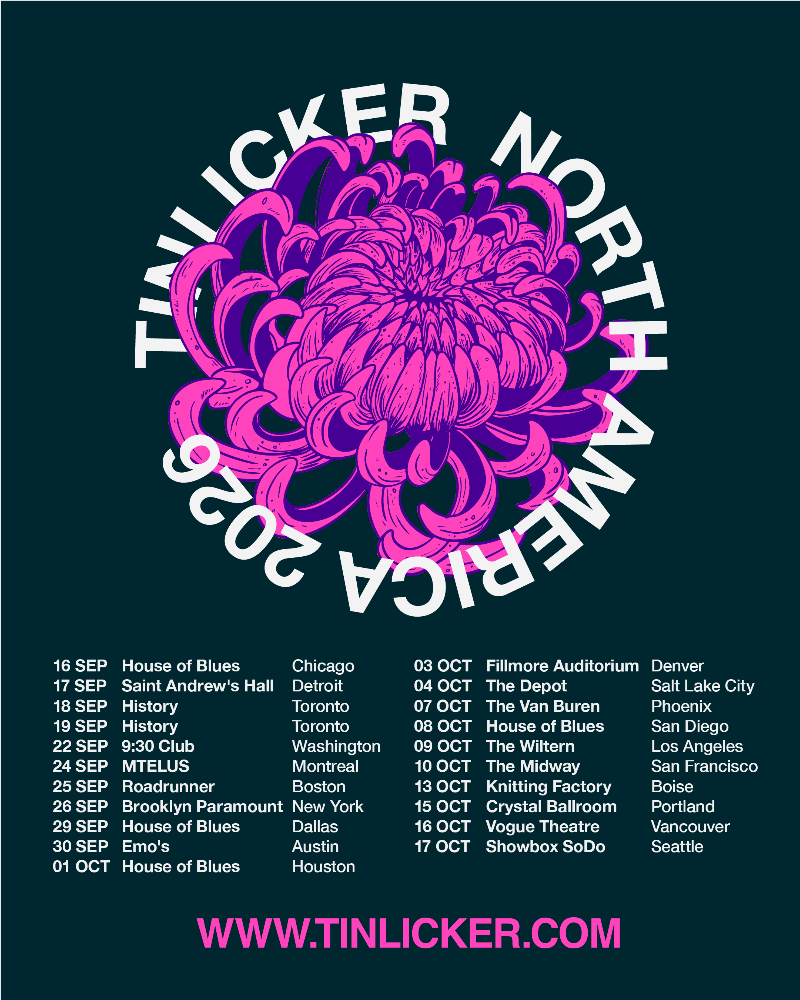 Tinlicker announce 21-date North America New Live Show & Album Tour
