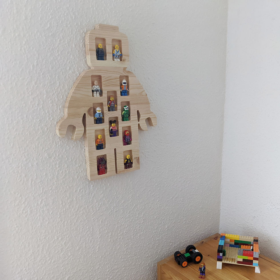 Miniaturbild: Minifiguren Regal Wandregal aus Holz