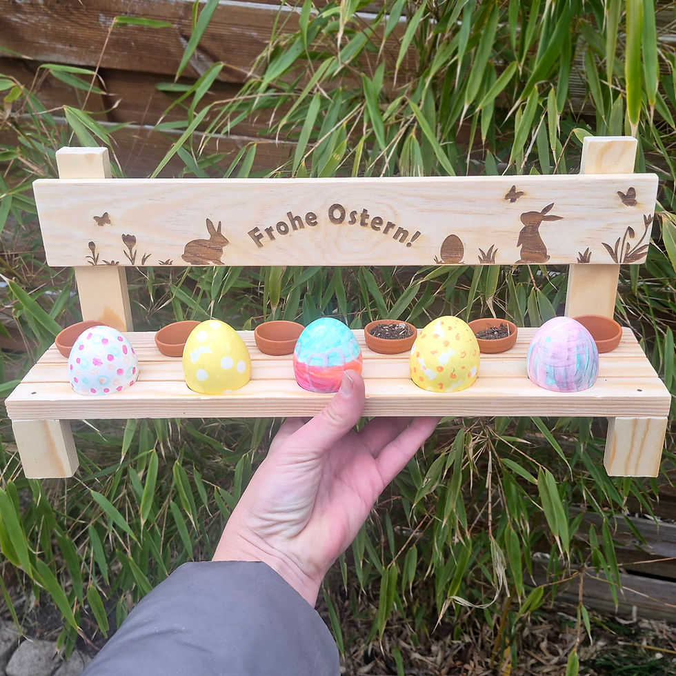 Miniaturbild: Blumenbank als Osterdeko ( personalisiert )