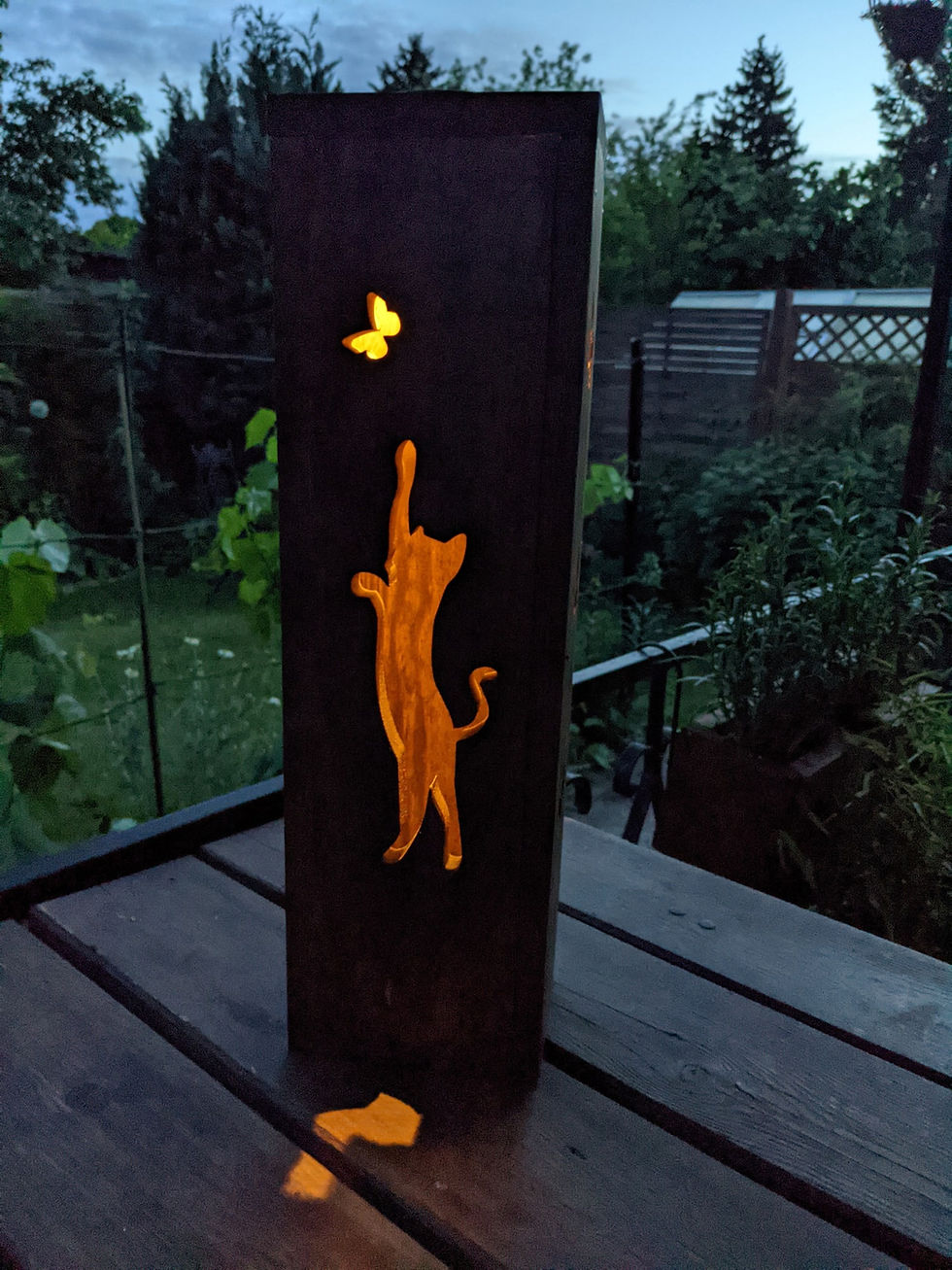 Miniaturbild: Solarleuchte aus Holz