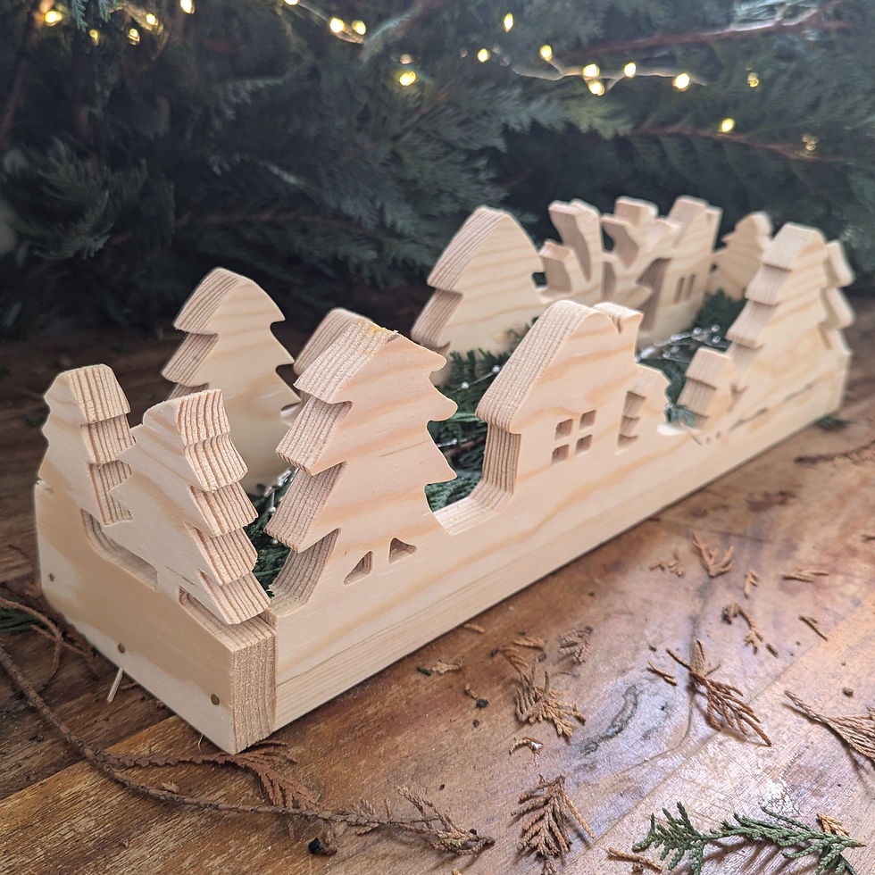 Miniaturbild: Holzkiste natur - Adventsdeko