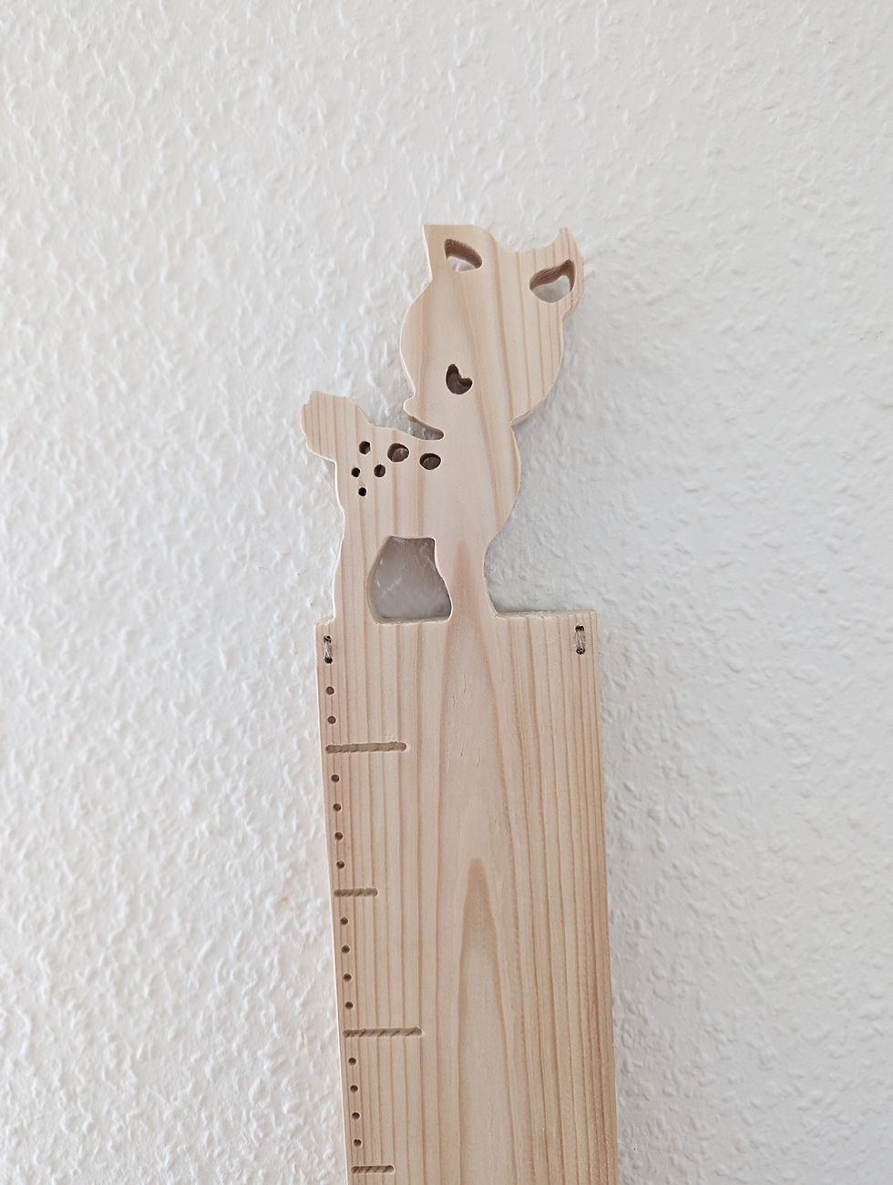 Miniaturbild: Messlatte Kinder aus Holz Kindermesslatte personalisiert REH