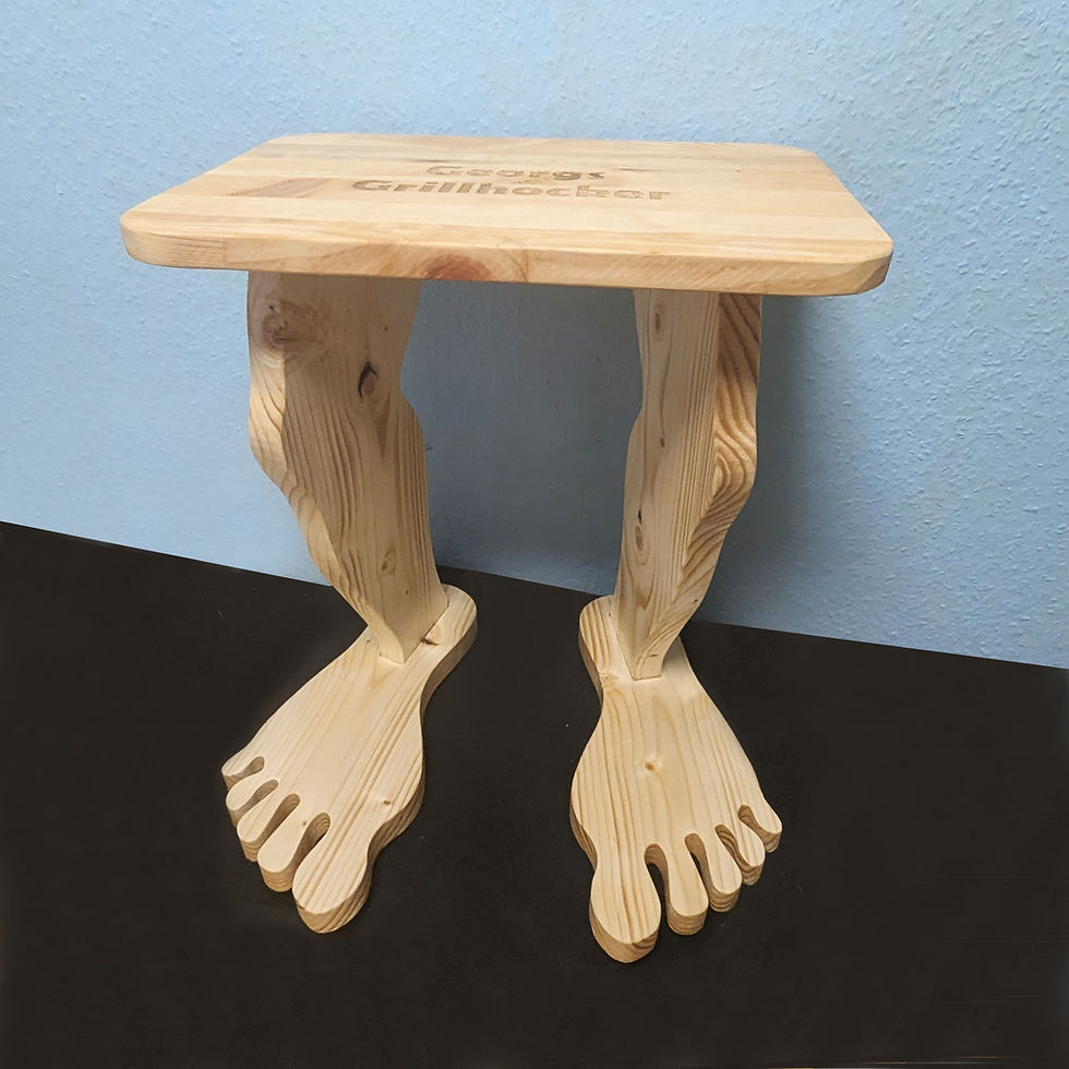 Hocker Aus Holz F e Lustiger Holzhocker Menschenfu form Hocker Aus Holz F e Lustiger Holzhocker Menschenfu form