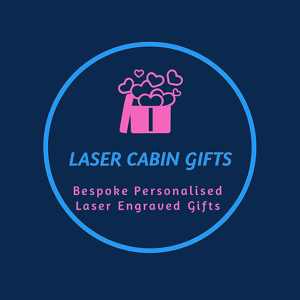 Personalised Wooden and slate gifts laser cabin gifts