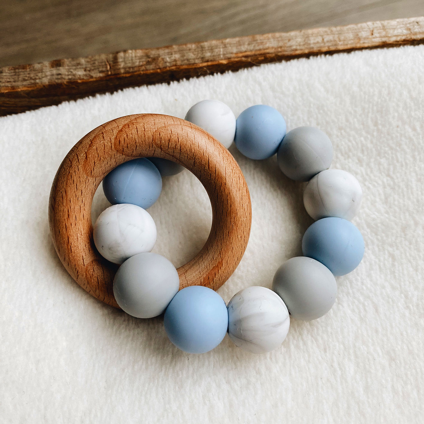 Teether Ring Baby Blue