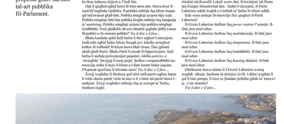 'Tra il dire e il fare'