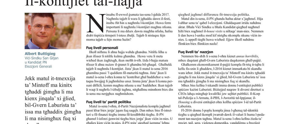 Il-kontijiet tal-ħajja