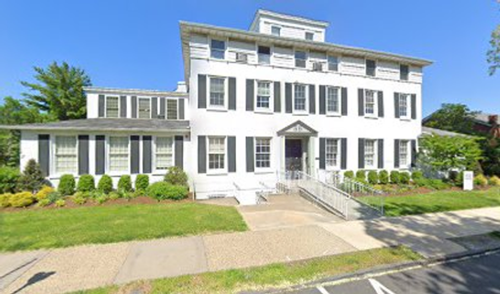 front of white office building at 55 S Broadway in Tarrytown