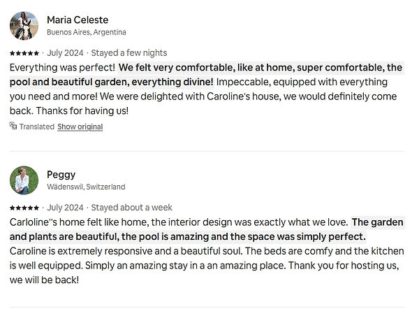 Great Guest Reviews