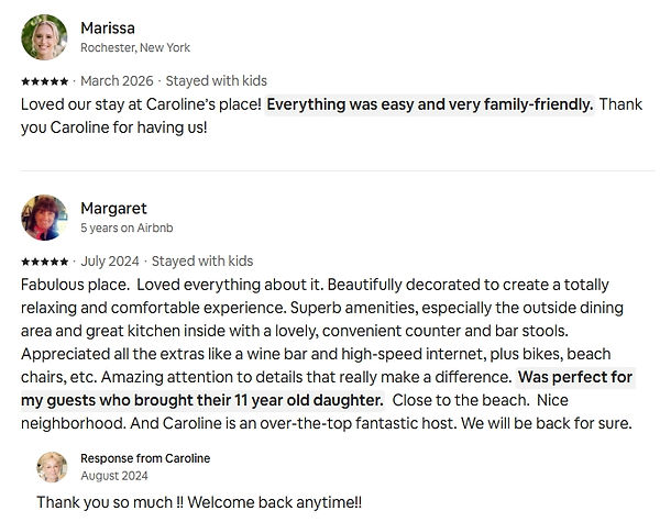 Great Guest Reviews