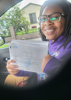 I passed my DMV driving test.