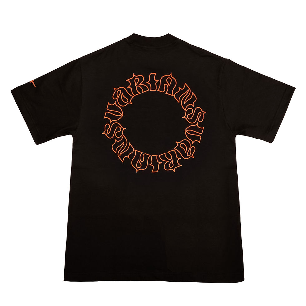 CIRCULAR BLACK TEE