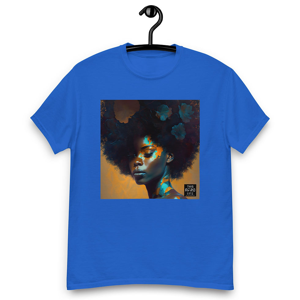 Thumbnail: 1 Abstract Afro Woman Unisex Classic T-Shirt