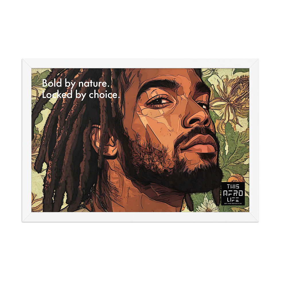 Thumbnail: 1 Boldness Dreadlocks Man Framed Art Print