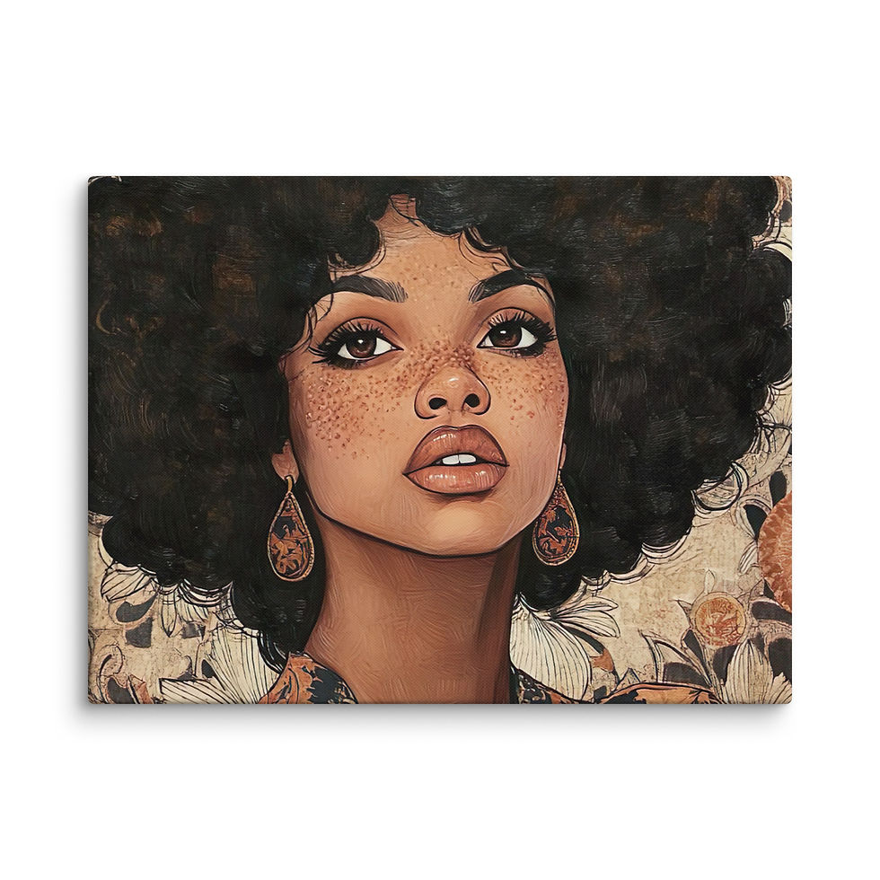 Thumbnail: Influence Collection 5 – Afro Woman Canvas Art Print 1